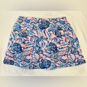 Lilly Pulitzer Women's Madison Skort Size XS Turtlely Awesome Pink 002140